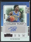 2022 Panini Chronicles Draft #CT-PWA Peyton Watson Auto Pink UCLA (U)