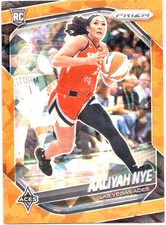 2025 Panini Prizm WNBA #15 Aaliyah Nye Orange Ice Prizms