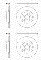 2X Ferodo 300Mm Bremsscheiben BelÜFtet Vorne Passend FüR Ford Tourneo Transit |