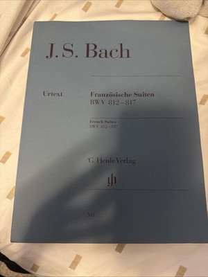J S BACH Franzosische Suiten URTEXT G HENLE VERLAG RUDOLF STEGLICH sheet music