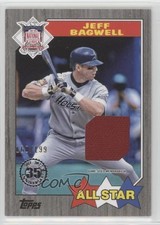 2022 Series 2 1987 Topps Baseball All-Star Relics Black Jeff Bagwell HOF 1b8
