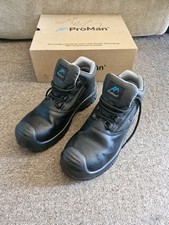 ProMan PM600 Waterproof Black Trenton Safety Boot Size UK 6 EU 39 Worn Once