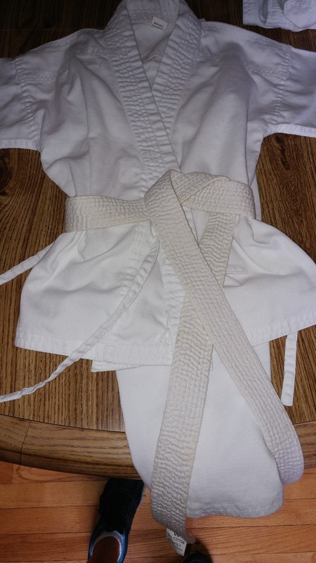 Warrior Brand Judo Gi unbleached Youth sz 2