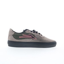 Zapatillas deportivas Lakai Essex para hombre grises de gamuza con cordones inspiradas en el patín