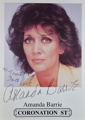 Amanda Barrie Krönungsstraße signiert/personalisiert Bild 10x15cm