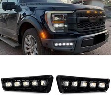 Front Bumper LED Fog Light Compatible with 2009-2014 Ford F150 Raptor