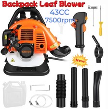New 43CC Backpack Leaf Blower Petrol Engine Pro Garden Back Pack Easy to Start