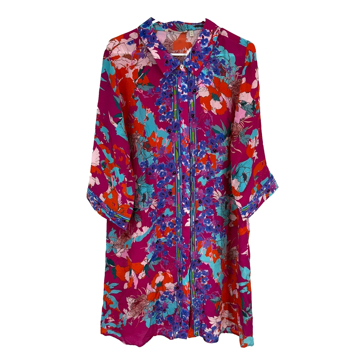 Buy TOPONSKY Women's Casual Tunic Plain Fit Simple T-Shirt Loose Flowy Dress 2023, La Black, X-Large at