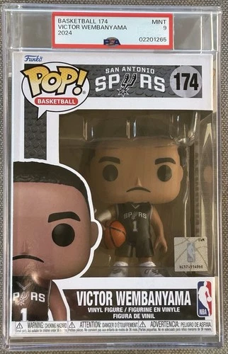 Funko Pop! Victor Wembanyama NBA Basketball #174 Rookie RC Spurs PSA 9 MINT