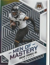 2025 Panini Mosaic - Men of Mastery Brian Thomas Jr. #2 No Huddle Silver Prizm