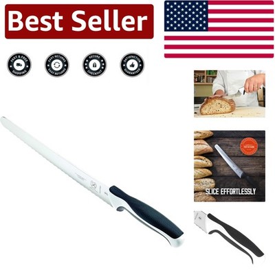 Mercer Culinary Millennia 10'' Wide Serrated Bread Knife   Commercial Quality