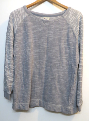 Champion Shirt Womens Large Gray Athleisure Sweater Sweatshirt Preppy Hip Y2K