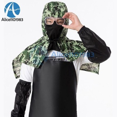 Full Protective Welding Hood for Men Washable Welding Neck Cover Welding Cap *hu
