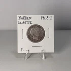 1908-D F Barber Quarter