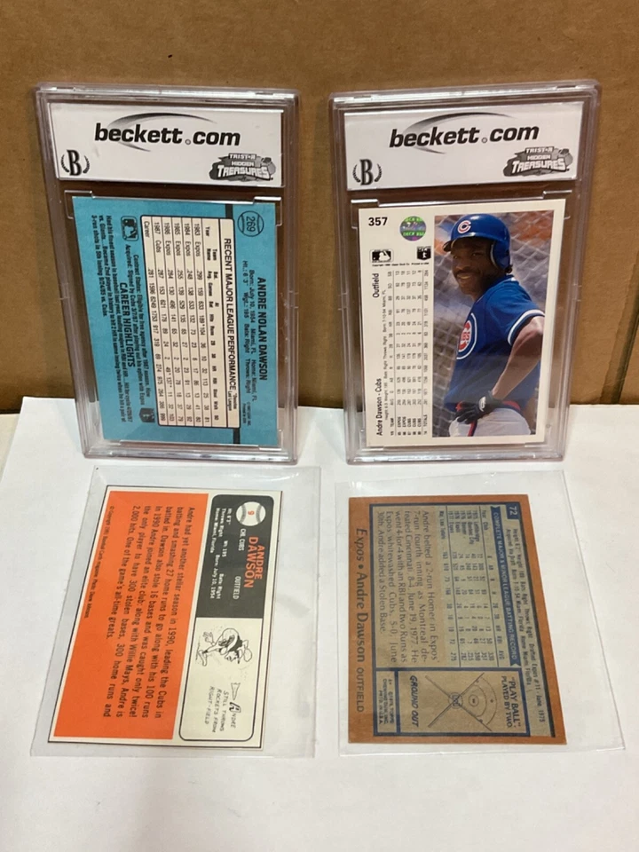 1988 Donruss Andre Dawson #269 & 1990 Upper Deck #357 BCCG 10 TOPPS 1978 #72 - Image 2 of 4
