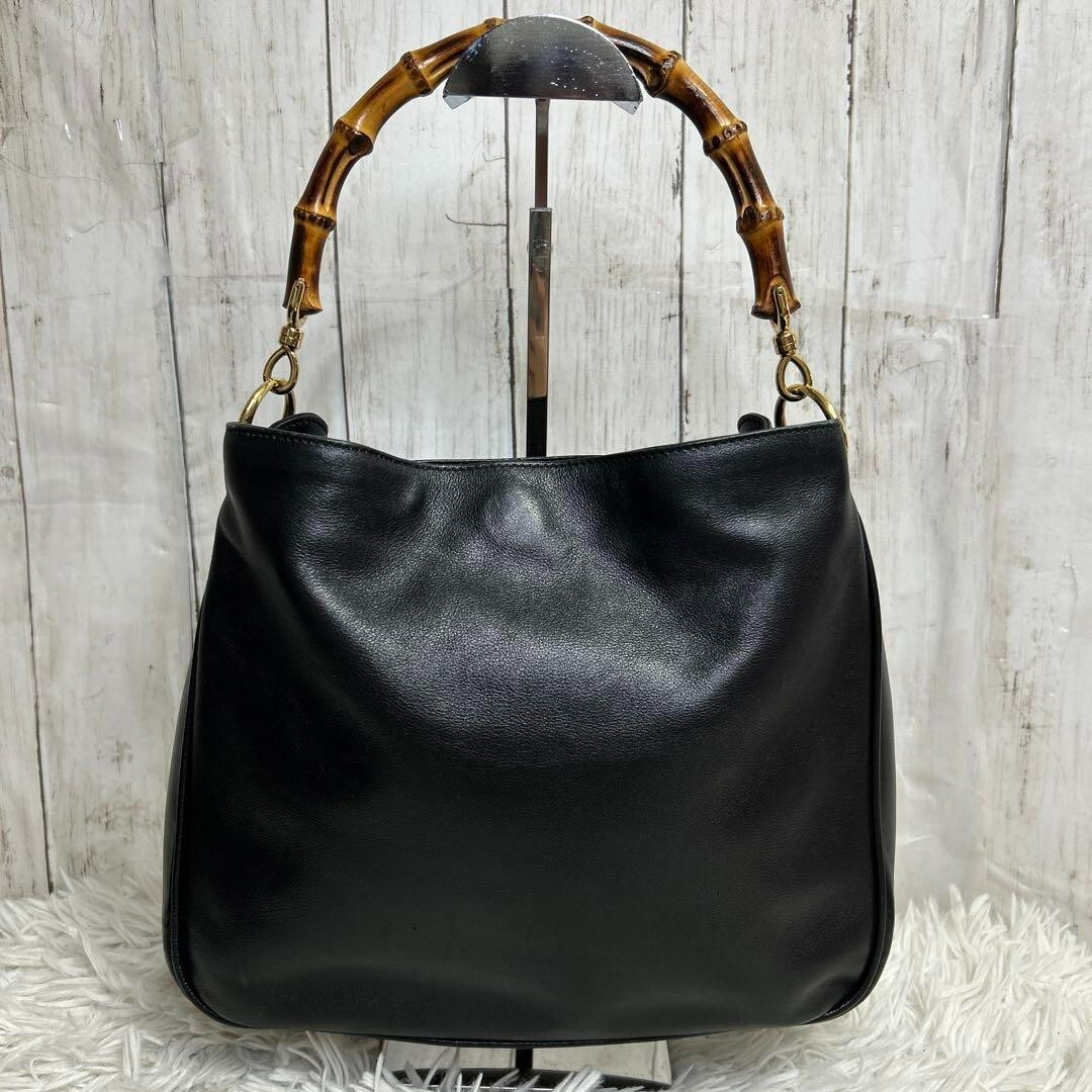 GUCCI Bamboo Top Handle Bag Shoulder Bag 001 1638 Leather Used