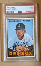 1967 TOPPS #596 GALEN CISCO PSA 5 EX 