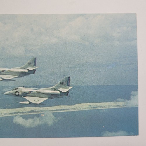 A4D Skyhawks US Navy kleinstes Atombomber Flugzeug Vintage Chrom Postkarte - Bild 3 von 6