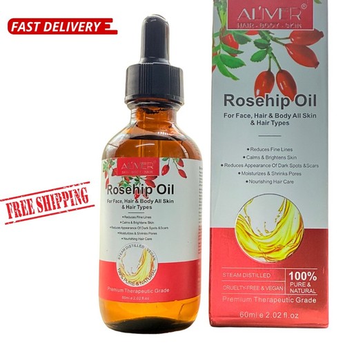 ROSEHIP Oil 100% PURE Natural BEST For Fine Lines Wrinkles Stretch Marks & Hair