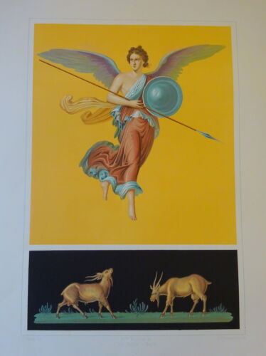 Antike Chromolithographie Folio Druck Pompeji Architektur Strada Stabiana - Bild 4 von 12