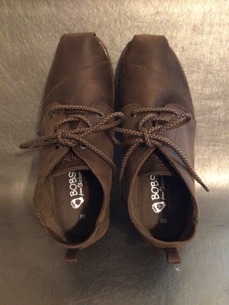 Bobs Skechers Chill Lugs Ankle Chukka Boots Brown Lace Up  display picture 2