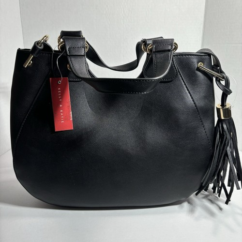 Black Shoulder Bag Purse Women's Fashion Handbag Classic Everyday Tote - Picture 2 of 12