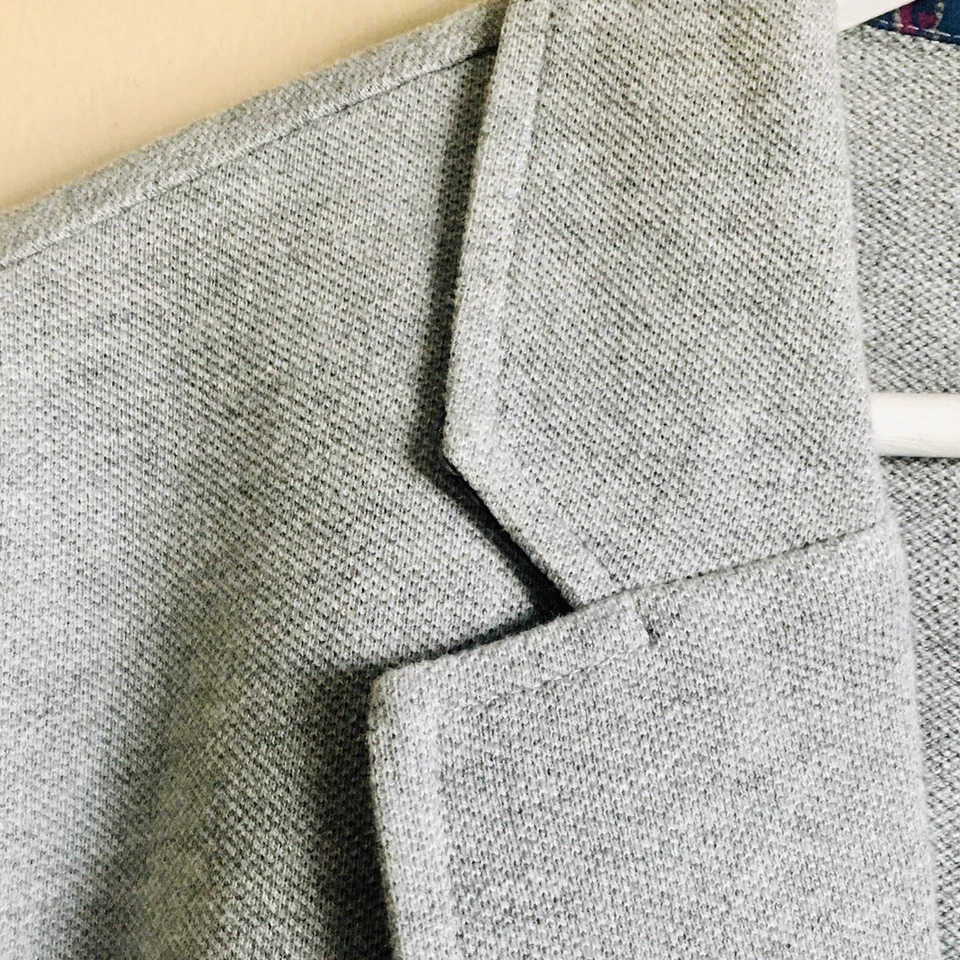 Blazer Chaqueta Deportiva An Original Penguin Gris Jaspeado Talla Grande 100% Algodón Foto 3 de 4