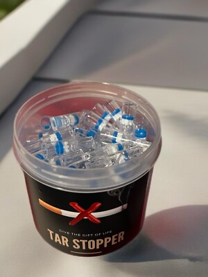 100x Cigarette Filter Tips – QuadGuard Tar Block Holders Stop Smoking Tar  Cleane