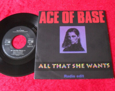 Single 7'' Ace Of Base - All that she wants (Radio Edit) NEUWERTIG!