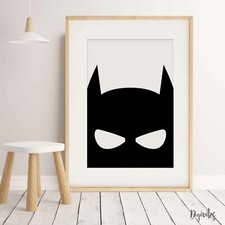 NURSERY BEDROOM CHILDREN'S WALL ART Batman, superhero QUALITY art print