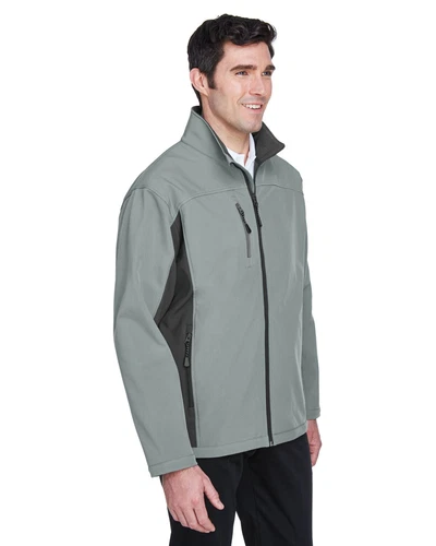 Grady White Screen Printed Devon & Jones Men's Soft Shell Colorblock Jacket image 6