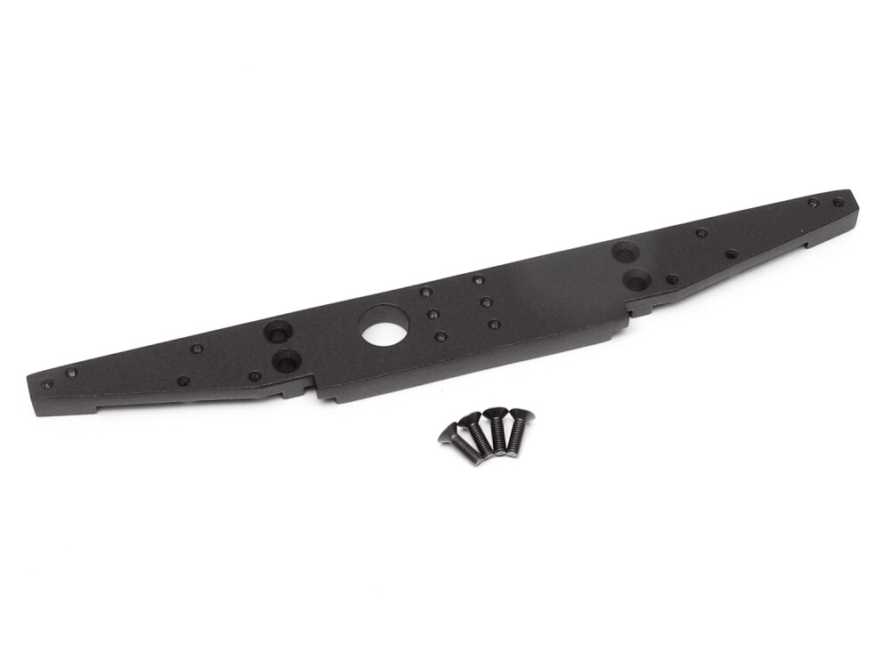 Boom Racing BRX020109R Aluminum Rear Bumper Black for BRX02 109