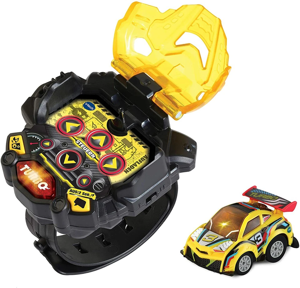 Vtech Turbo Force Racers Wristband Remote Control Yellow Car New RC Xmas Toy 4+ - Image 3 of 4