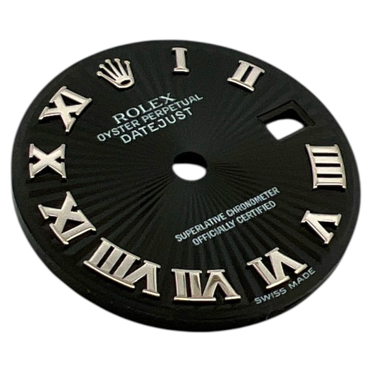 Genuine Rolex Oyster Datejust 26mm Roman Sunbeam Dial Black