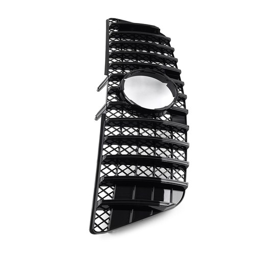 GTR Style Front Bumper Hood Diamond Grille Black For Benz ML Class W164 2009-12 - Bild 10 von 14