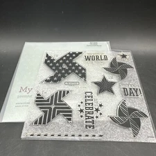 Close To My Heart CTMH My Acrylix S1305 Pinwheel Stamp Of The Month