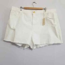 NWT Universal Thread White Distressed Denim Shorts Size 24