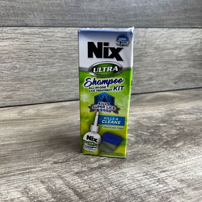 Nix Ultra Shampoo All-In-One Lice Treatment Kit Kills Superlice & Eggs (89ml)