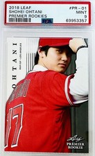 2018 Leaf Premier Rookies Shohei Ohtani RC Rookie  Card #PR-01 PSA 9 🔥