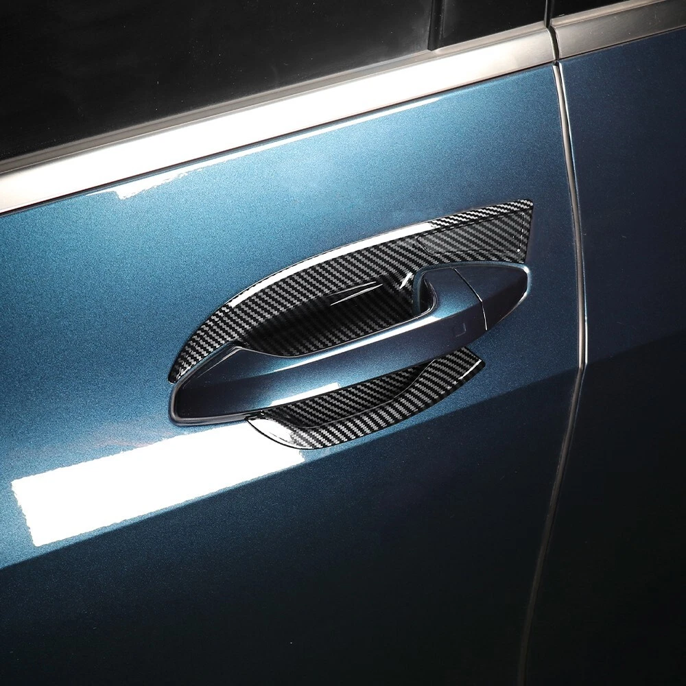 Carbon Faser Außen Türgriff Schale Abdeckung Blenden Für Kia Sportage V Zubehör - Bild 1 von 4