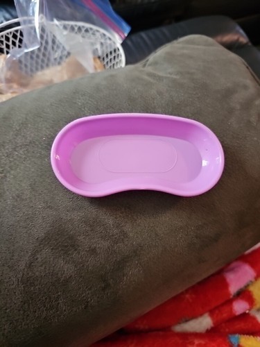 Unbranded Doll Purple Plastic Toy  Pan  - 5 Inches x 2 5 Inches