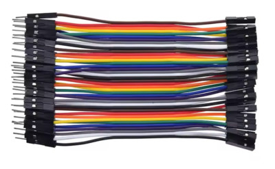 40 Stk flexible Jumper Wire 10cm male to female MB102 Steckbrücken Kabel