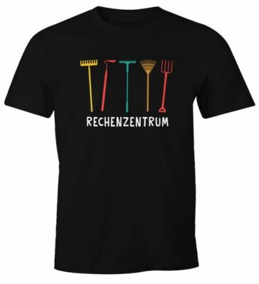 Herren T-Shirt Rechenzentrum Parodie EDV Computer lustig Gärtner Gartenarbeit