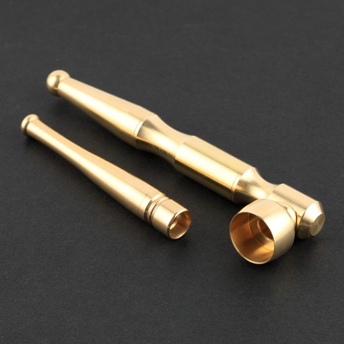 Handmade Brass Tobacco Smoking Pipe Brass Metal Smoking Gift Pipes - Picture 2 of 8