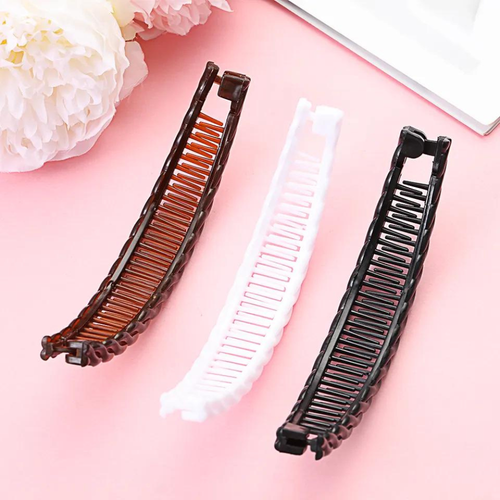 Large Banana Hair Clip Tort Twisted Long Fish Clip Comb Grip UK Seller - Picture 12 of 16