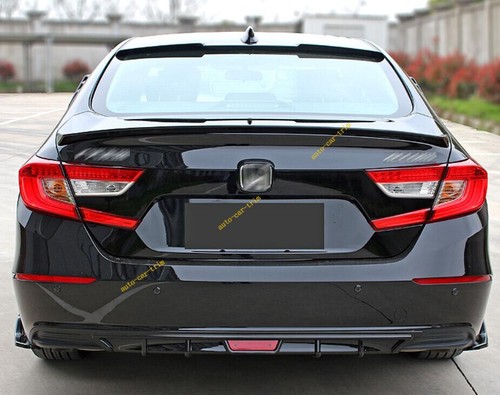 For 2018-2022 Honda Accord ABS Gloss Black Car roof Tail Spoiler Wing Trim - Imagen 7 de 7