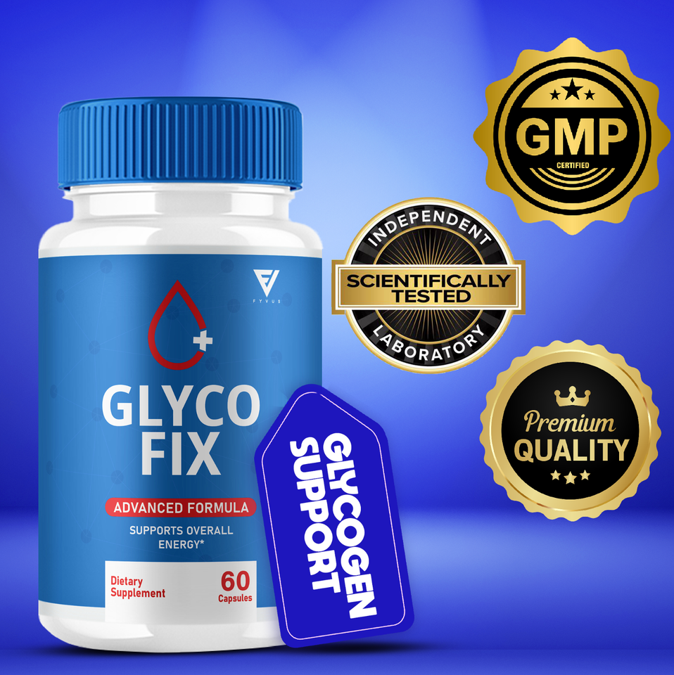 Glyco Fix Blood Support Pills – 3 Pack, Glycogen Support Capsules, All Natural, Exp 08/2026