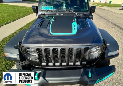 Fits 2021-2024 Jeep Wrangler Rubicon X Hood Stripe Vinyl Decal 4xe