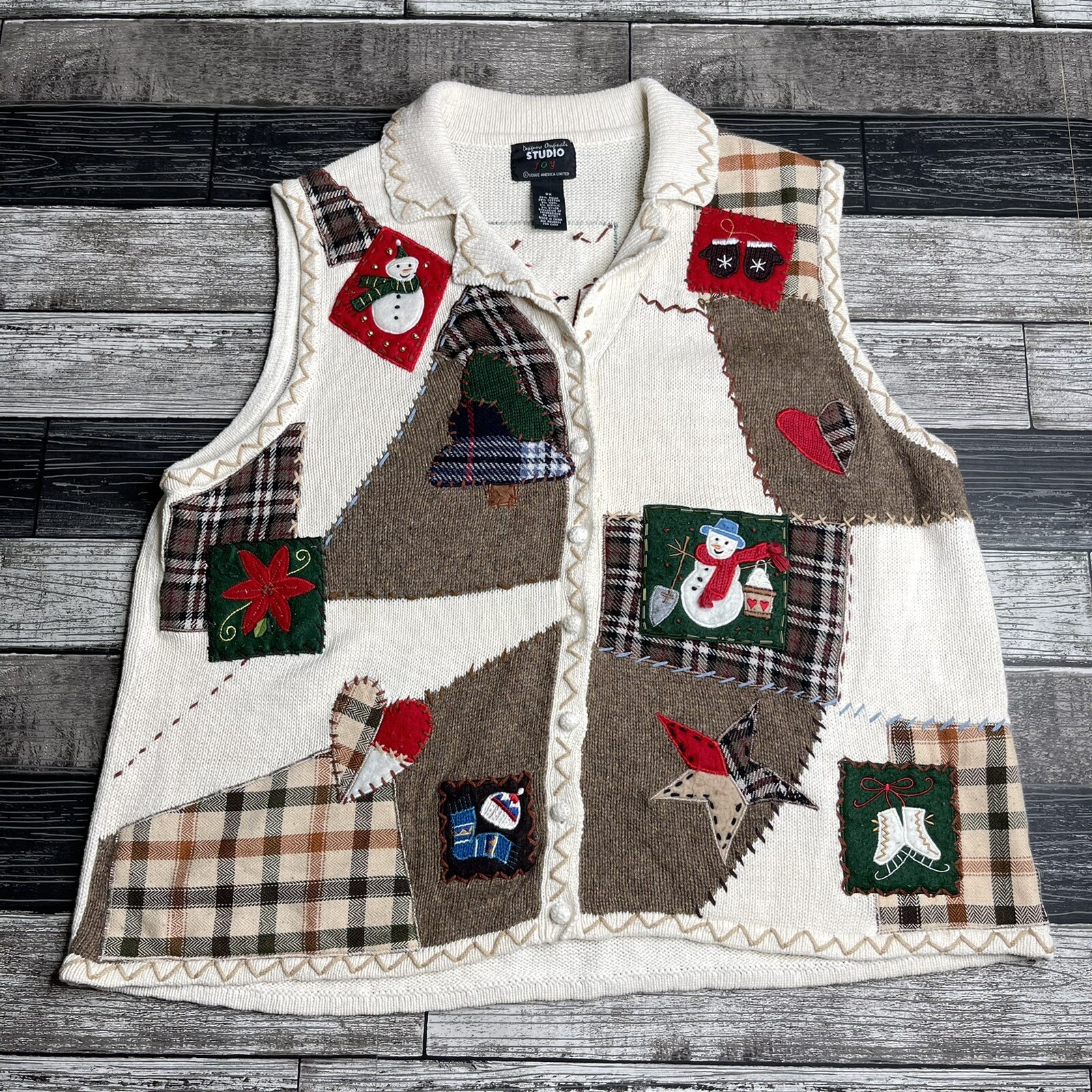 Vintage Studio Patchwork Cardigan 