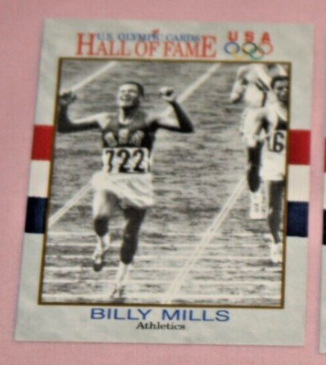 BILLY MILLS 1991 IMPEL U.S. OLYMPIC CARDS HALL OF FAME #24